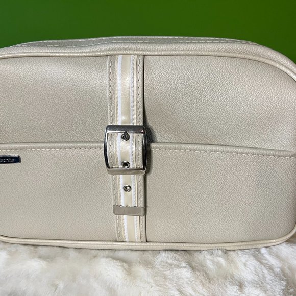 Vintage Samsonite Saturn II Shoulder Bag 15 x 11 x 5 Cream Adjustable Strap - Picture 4 of 12